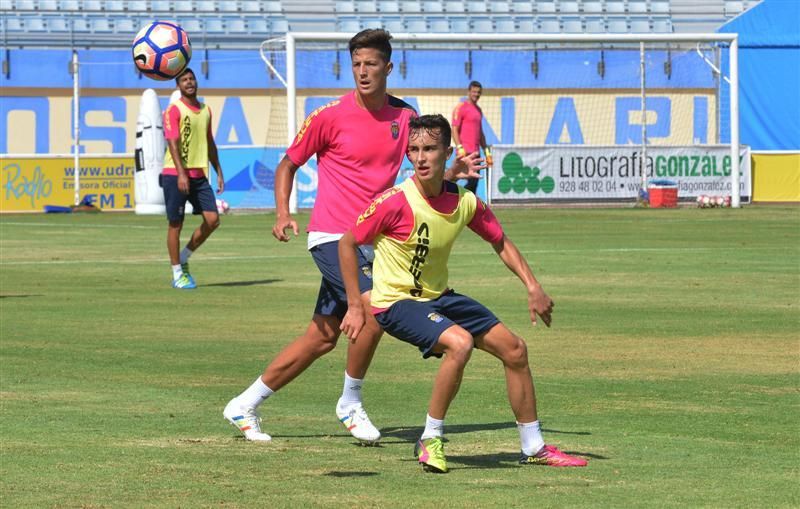 Fase final del entrenamiento de la UD Las Palmas