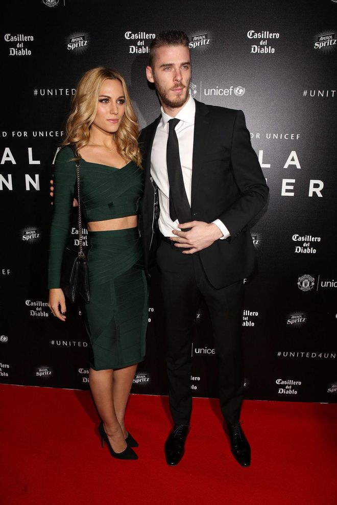 David De Gea y Edurne aisisten a la gala solidaria del Manchester United