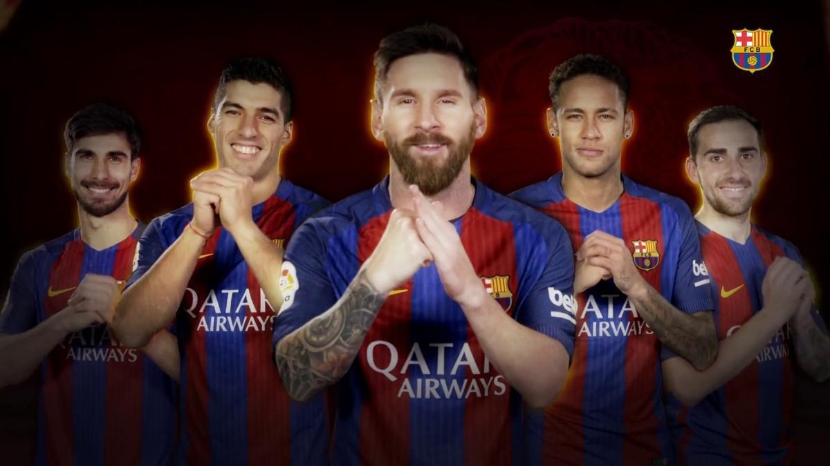 Leo Messi, en la acción publicitaria con el Barça en 2016