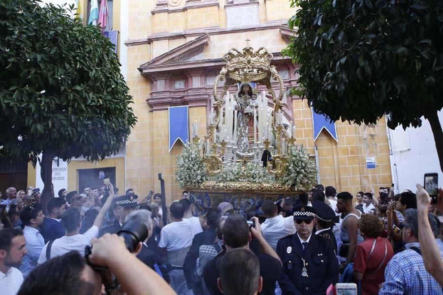 La Virgen del Socorro pasea por su barrio