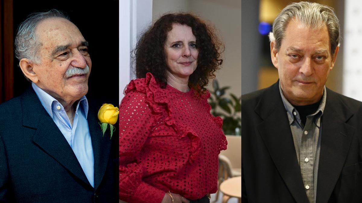 Gabriel García Márquez, Maggie O'Farrell y Paul Auster