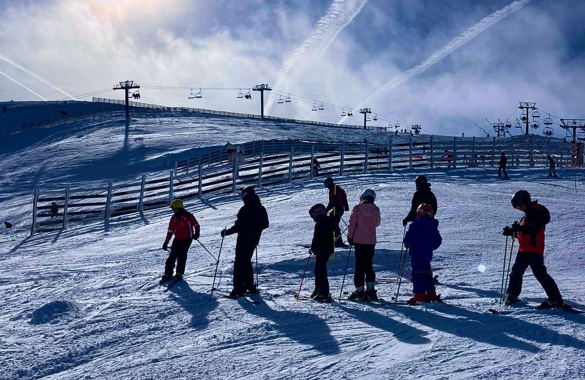 Usuarios, estos días en Valgrande-Pajares.