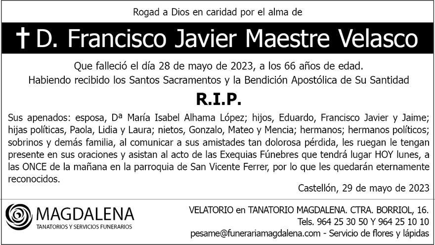 D. Francisco Javier Maestre Velasco