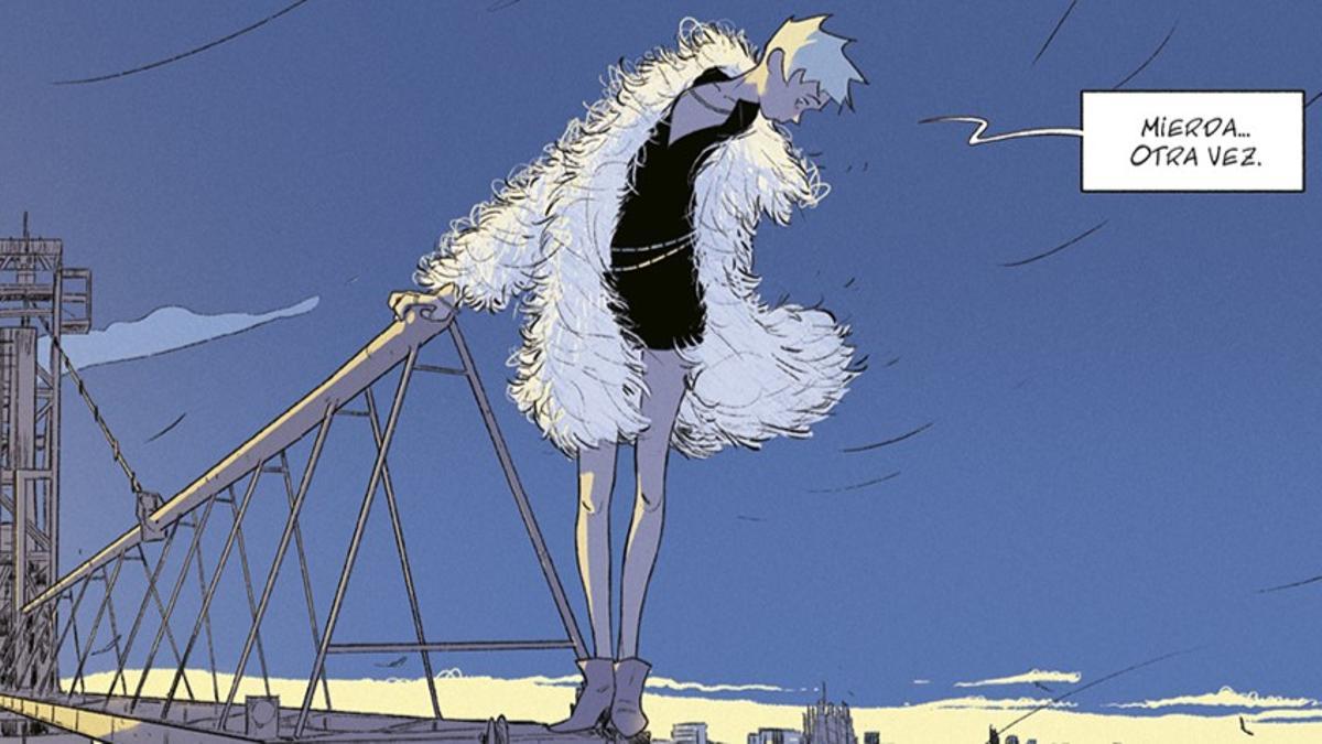 Eva Rojas, en una viñeta de 'Soy un ángel perdido'.
