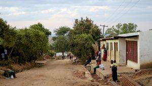 Una calle de Lilongüe, la capital de Malaui.