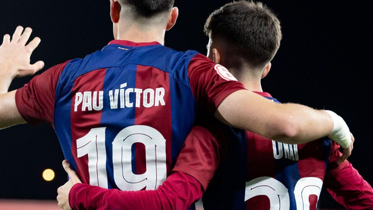 Unai Hernández y Pau Víctor son los máximos goleadores del Barça Atlètic