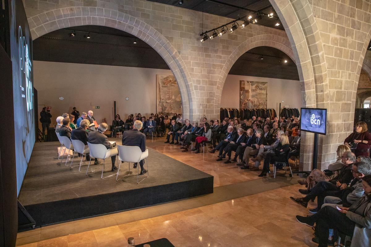 Presentación del proyecto ProBcn en 2023, en la Llotja de Mar