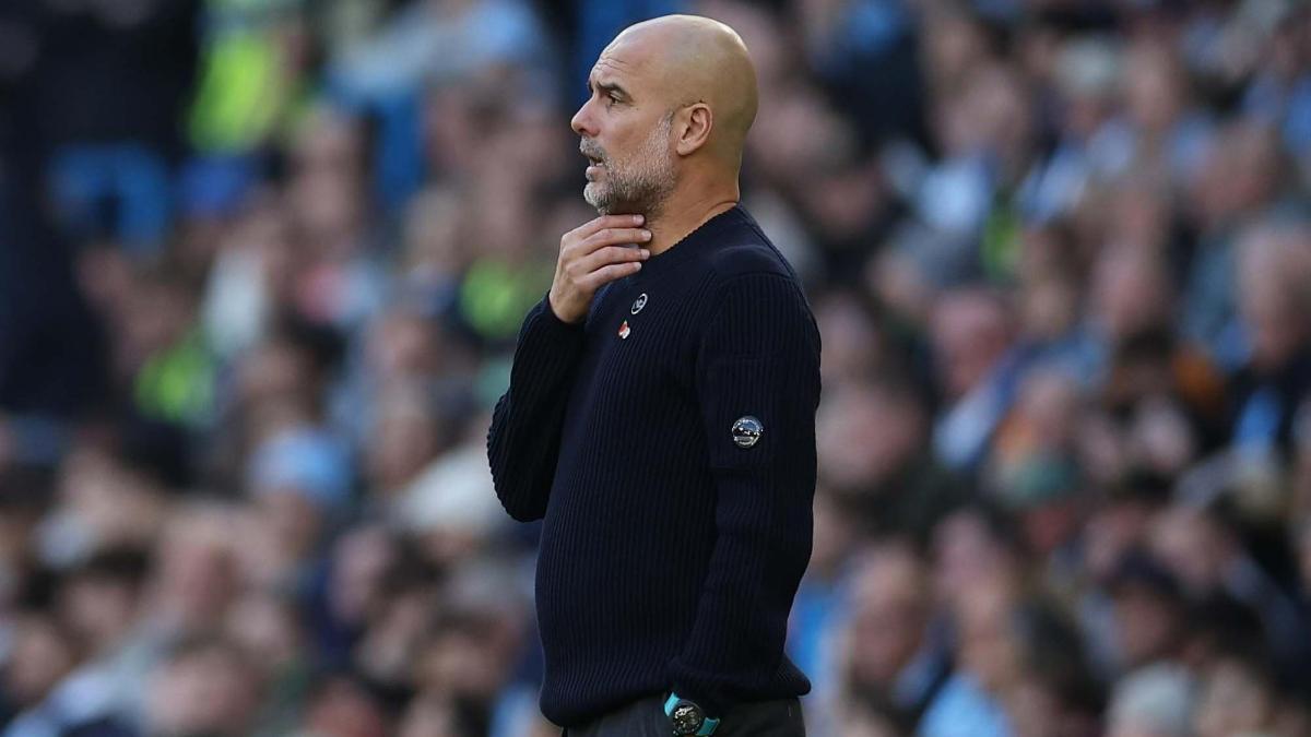 Pep, pensativo ante el Southampton