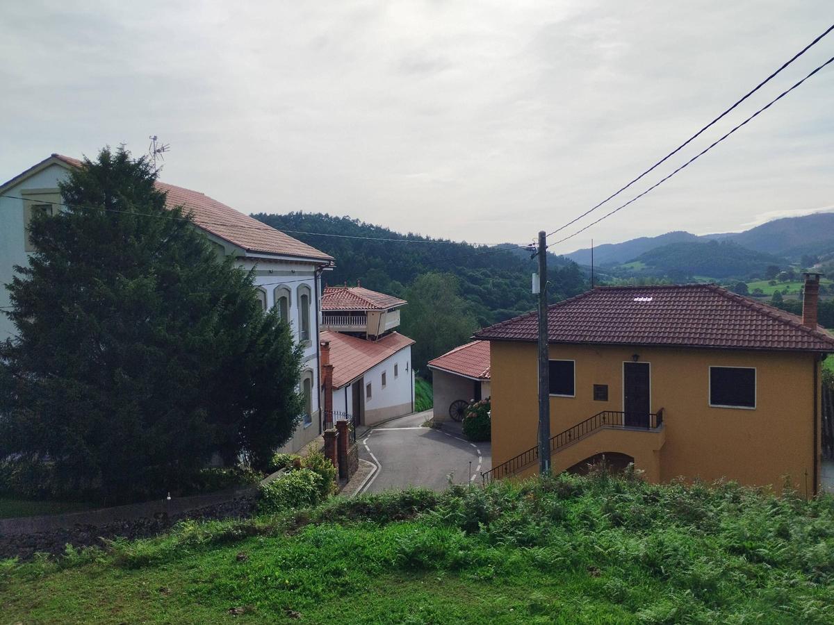 Un grupo de casas de la parroquia.