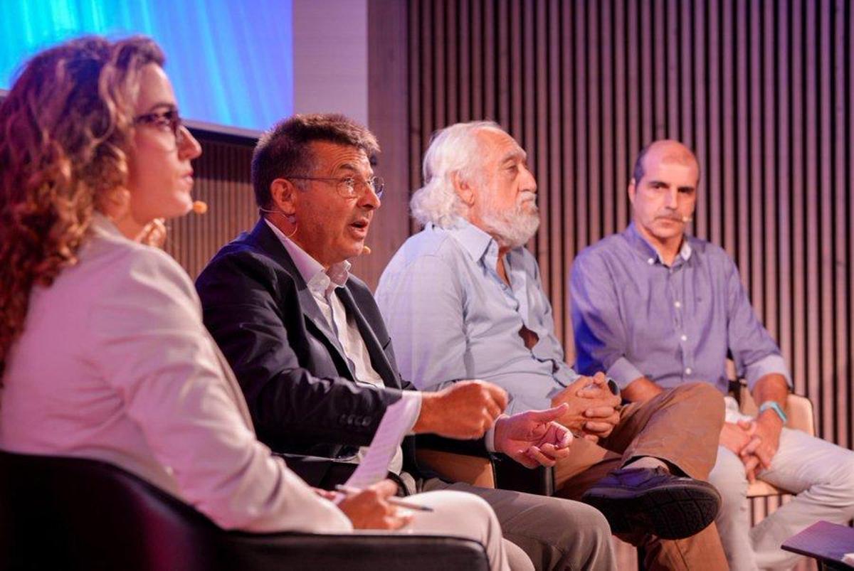 Antoni Guil, Josep Maldonado y Carles Ordiales en el acto de Suma Barça