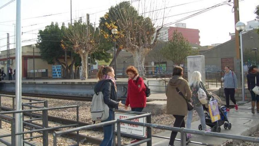 La estación de Metrovalencia en Paiporta.