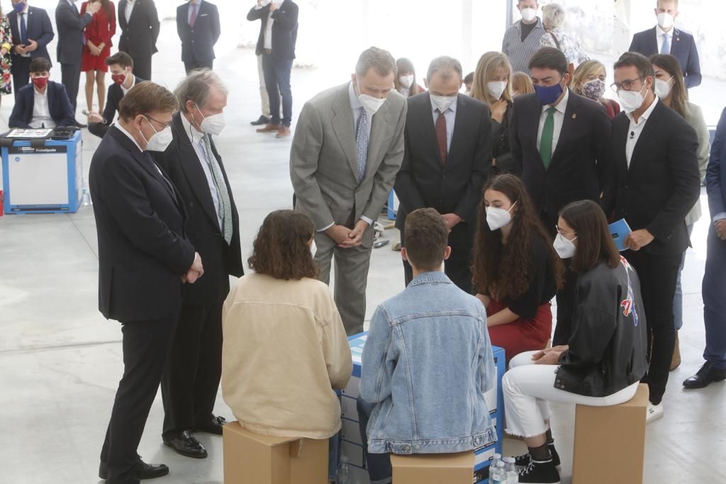 La visita del Rey Felipe VI a Las Cigarreras en Alicante