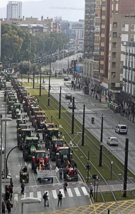 Así ha sido la manifestación de los agricultores en Murcia (II)