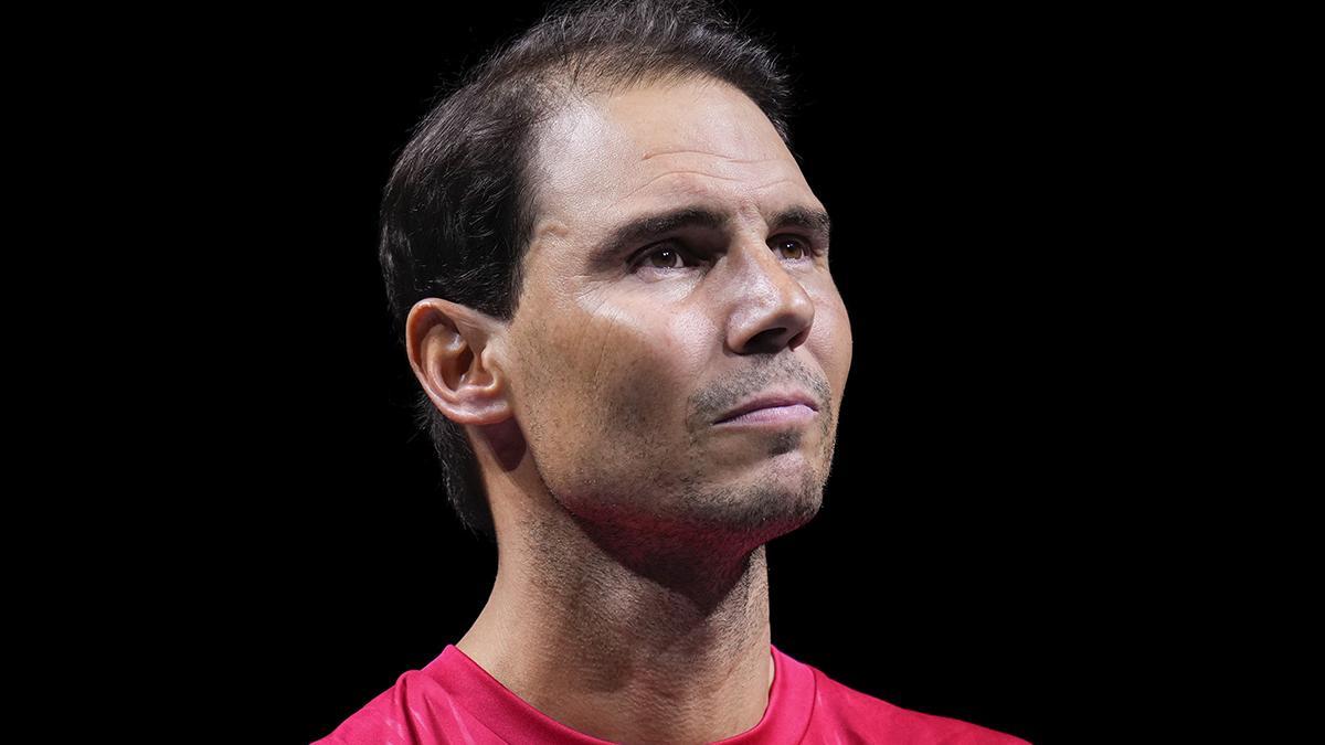 Rafa Nadal durante el homenaje que recibió en la Copa Davis en Málaga.