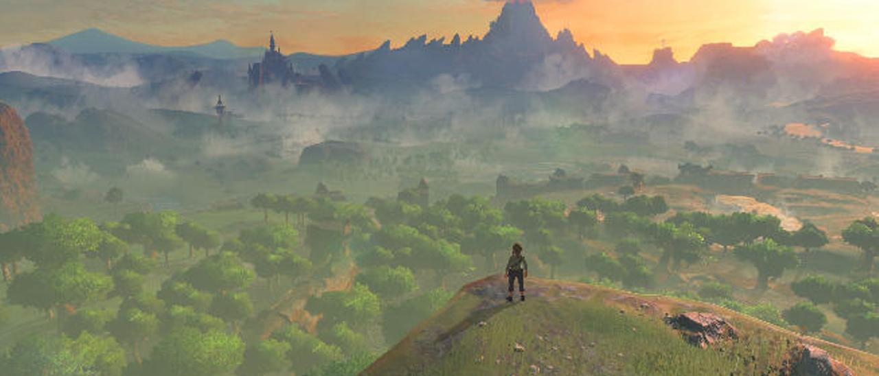 Una imagen de la demo mostrada en el E3 del nuevo &#039;The Legend of Zelda&#039;, donde se observa una parte del mundo a explorar en el título.