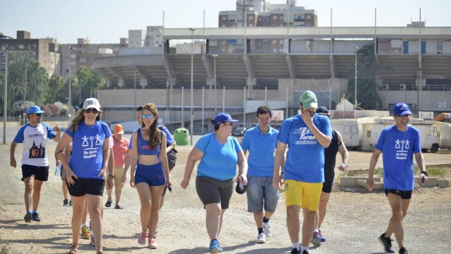 Alrededor de veinte personas se sumaron a la marcha hacia Tentegorra.