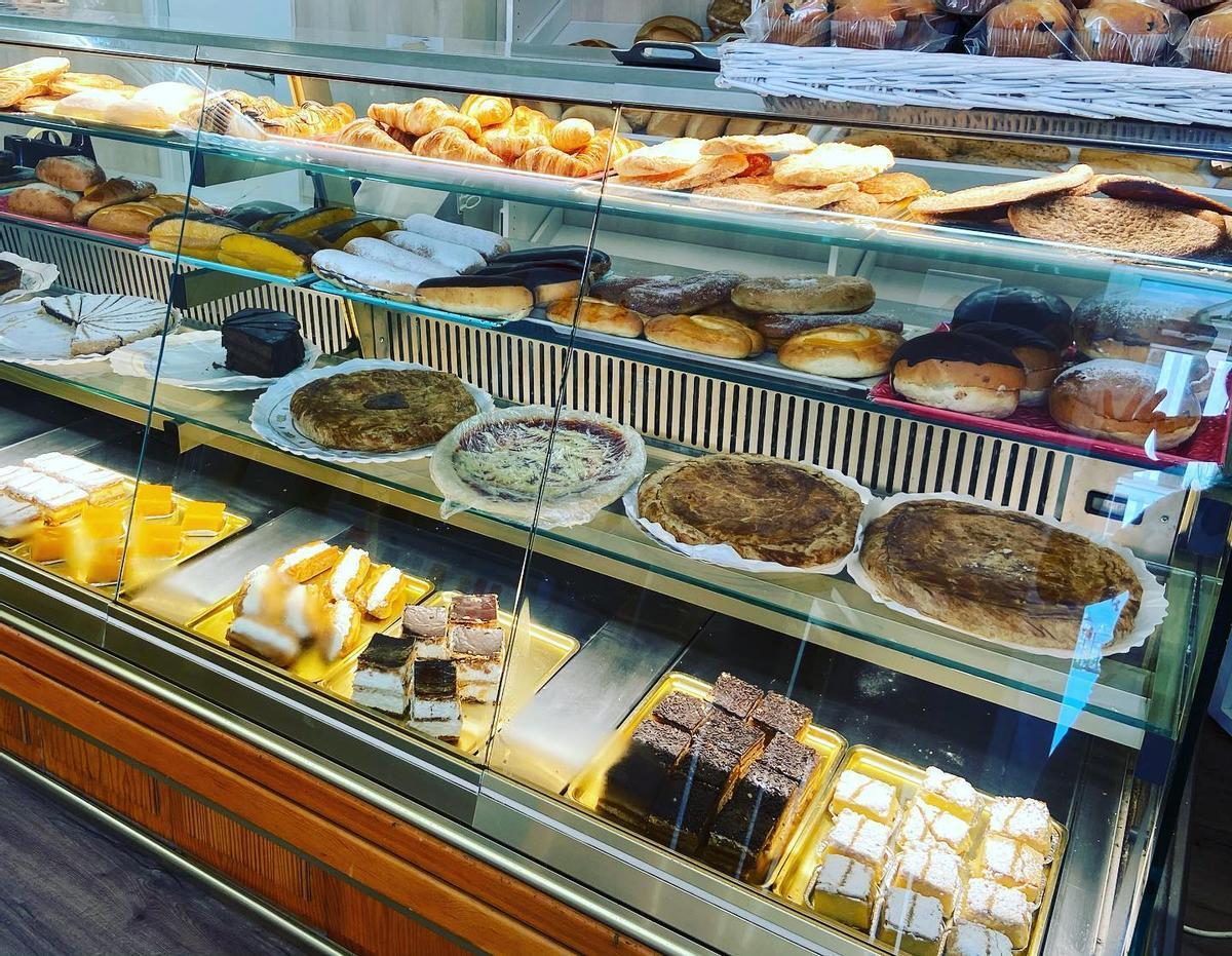 Mostrador de la pastelería.