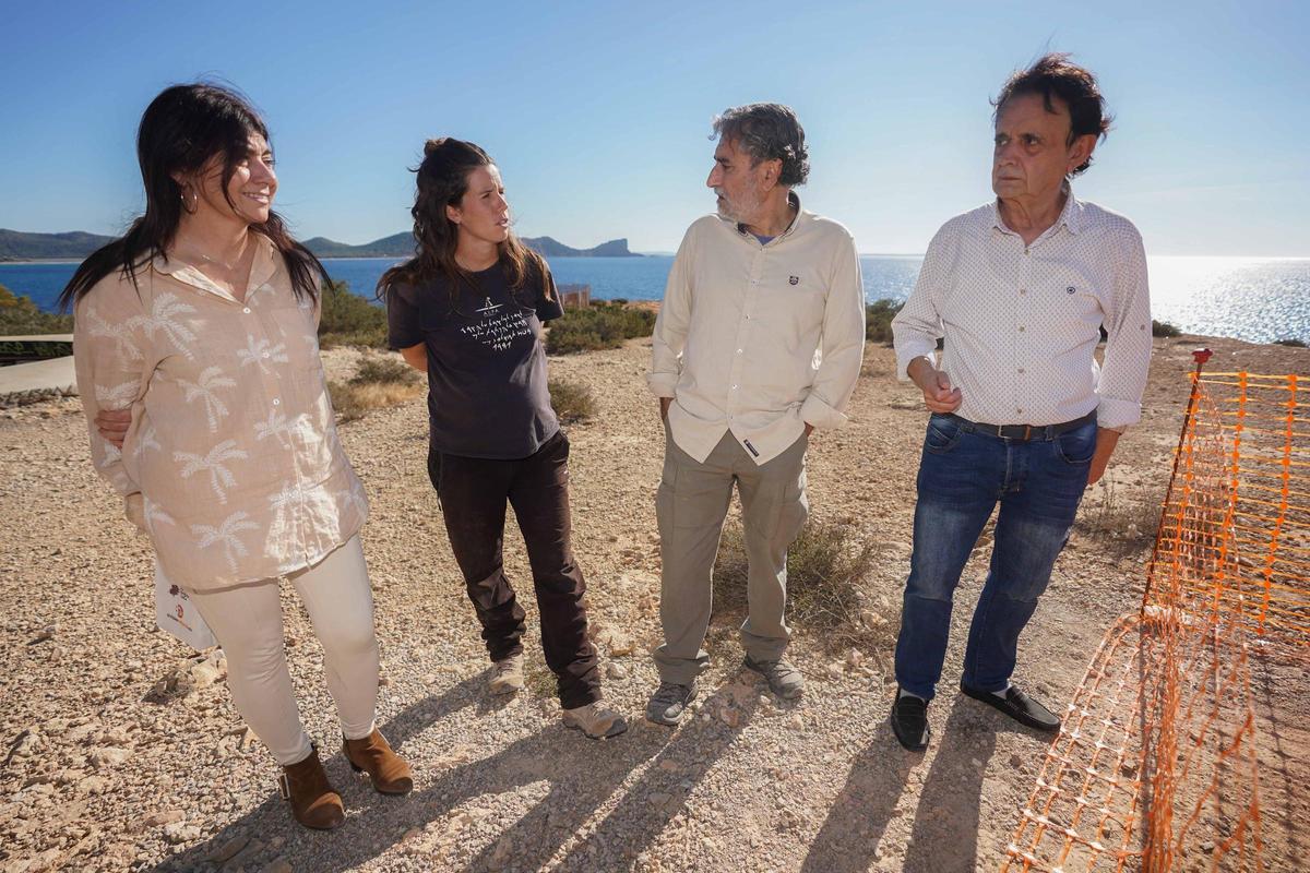 Las obras de museización de sa Caleta, en imágenes Las obras de museización de sa Caleta, en imágenes