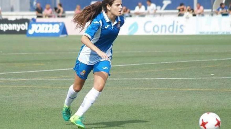 Andrea Martínez ha debutat a la Primera Divisió femenina lluint la samarreta de l&#039;Espanyol