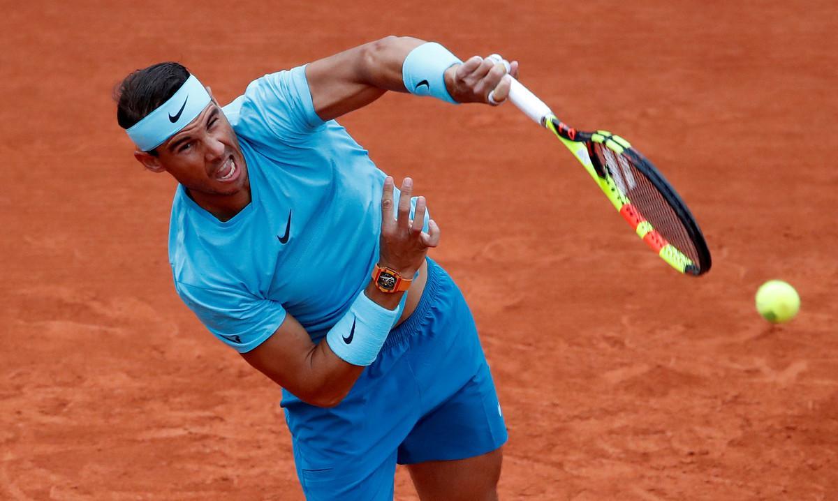 Tennis - French Open - Roland Garros, Paris, France - May 29, 2018   Spain’s Rafael Nadal in action during his first round match against Italy’s Simone Bolelli  REUTERS/Christian Hartmann