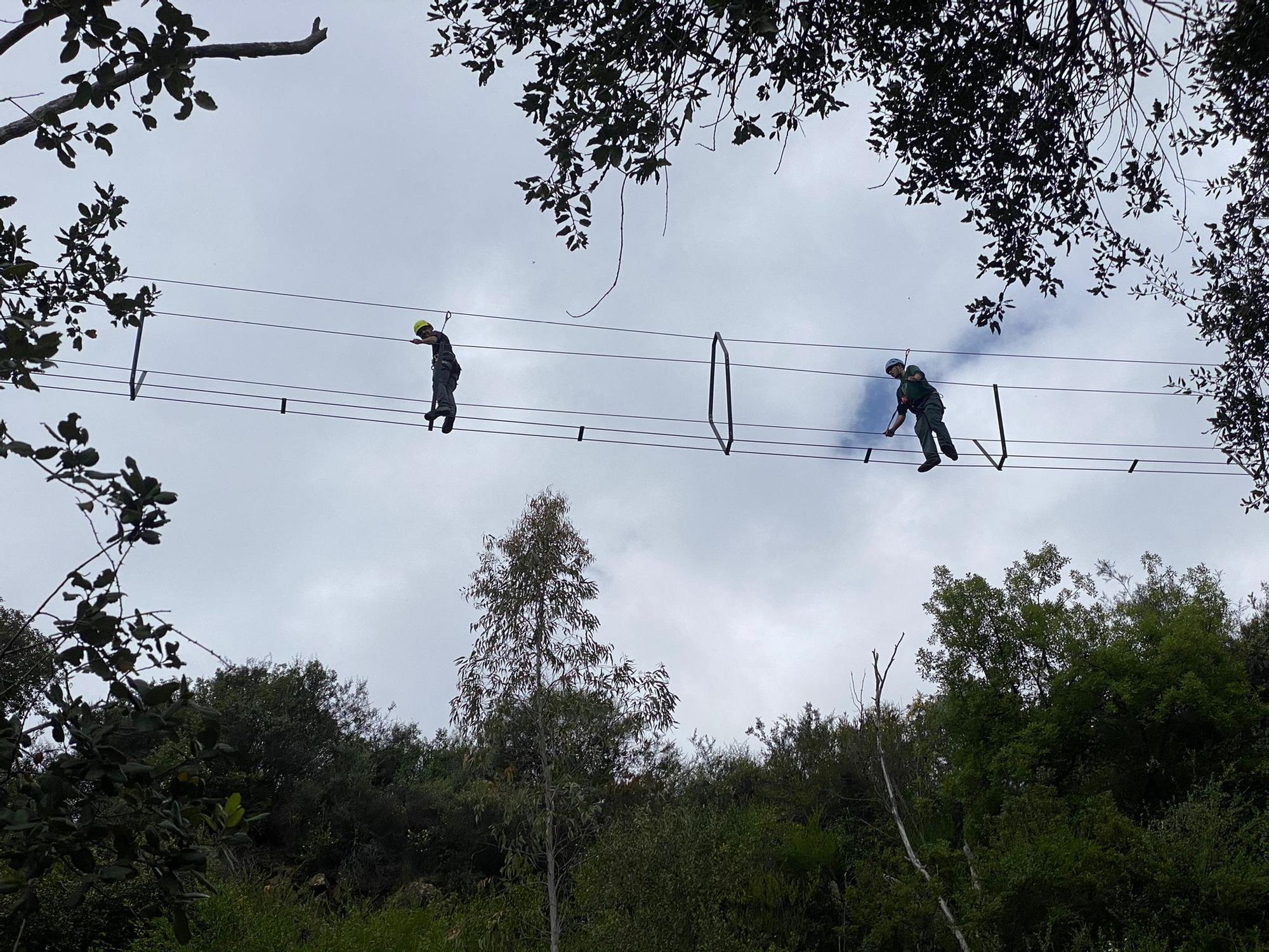 Las imágenes de la vía ferrata del sendero 'El Caimán' de Colmenar