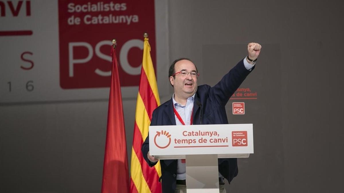 Miquel Iceta, en la clausura del congreso del PSC