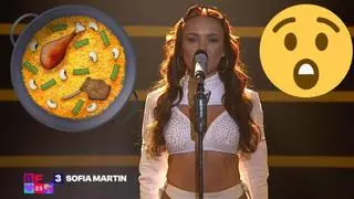 Sofía Martín en el Benidorm Fest, de la "pizza todos los días" al eurodrama por decir "paella alicantina"