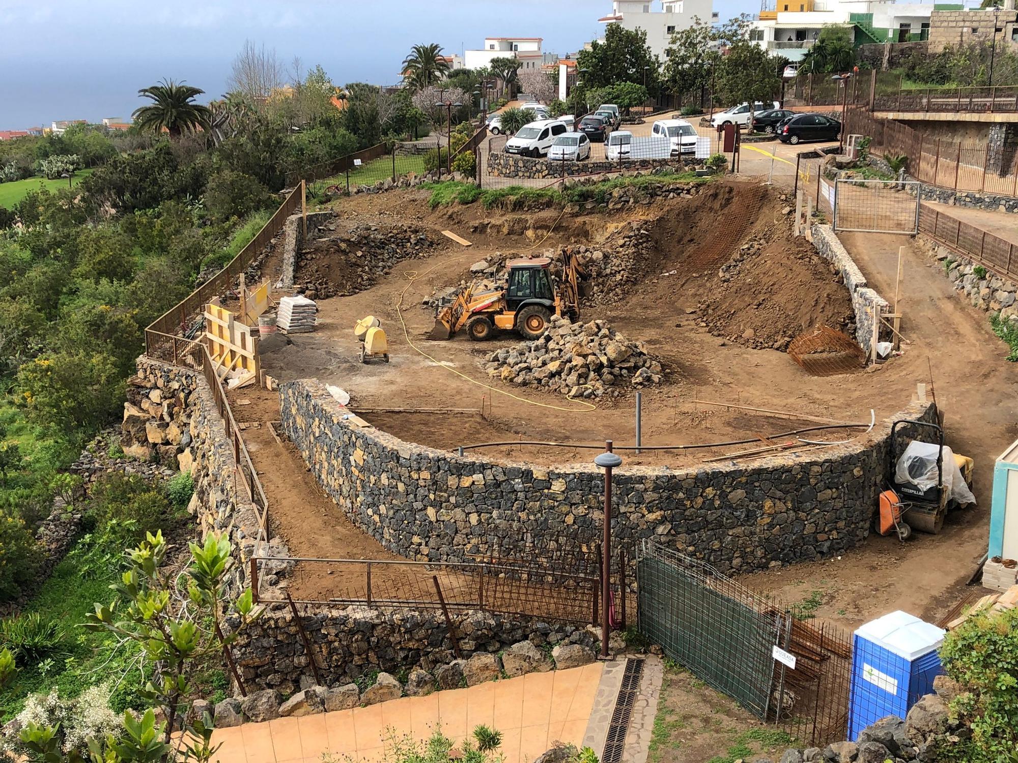 La obra del skate park en el Parque Natural El Montillo, en La Matanza