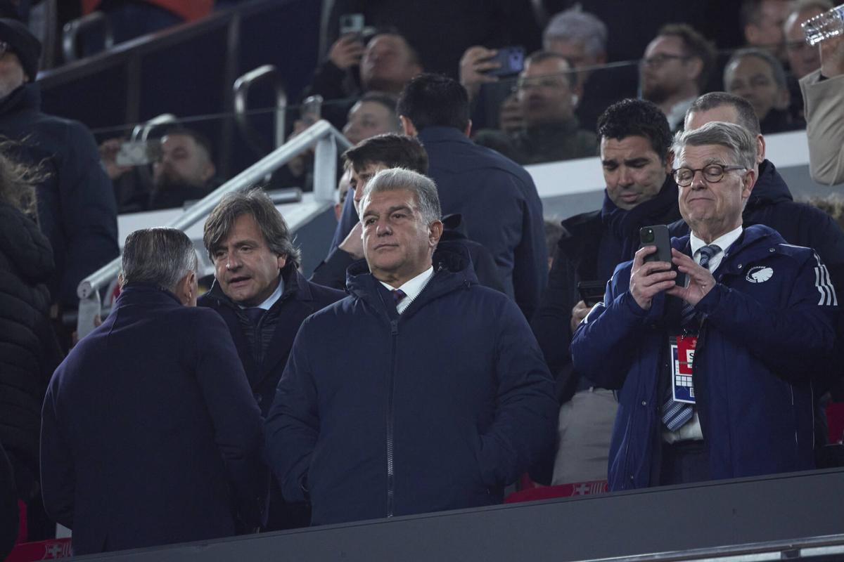 El presidente del FC Barcelona Joan Laporta