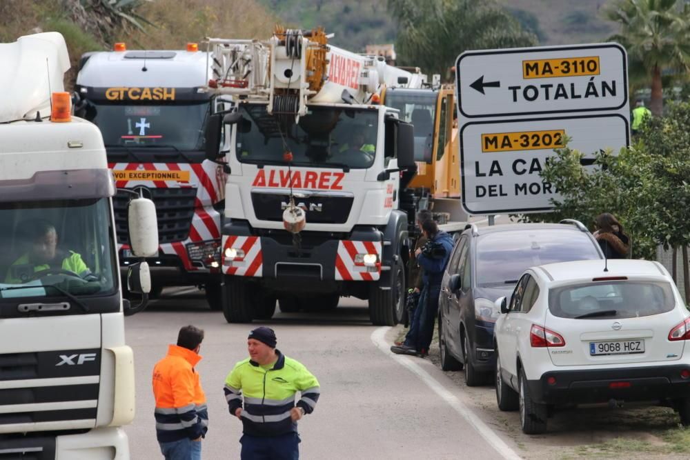 LLegada de las máquinas perforadoras a Totalán