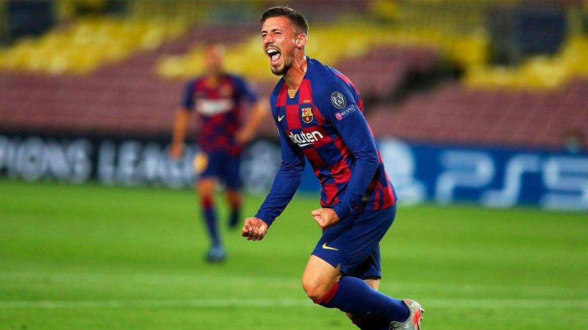 Lenglet abrió el marcador en el Camp Nou