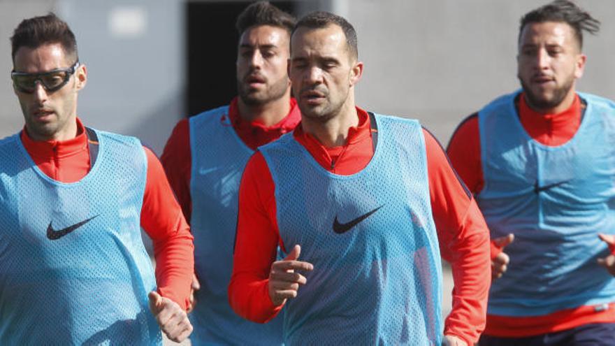 Juanfran, en un entrenamiento