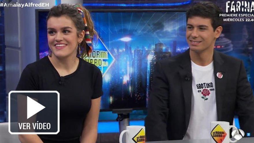 Amaia y Alfred en &#039;El Hormiguero&#039;.