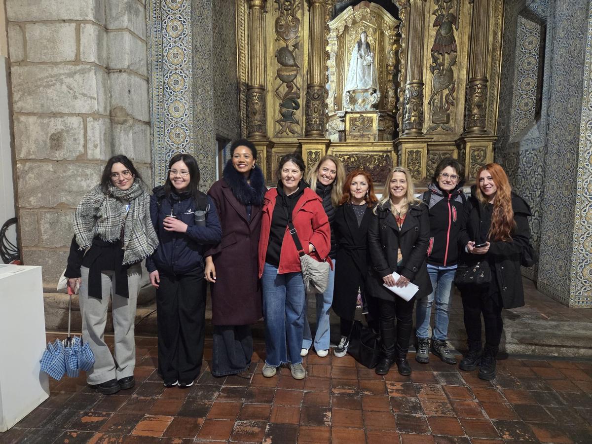 En la iglesia de San Vicente de Évora.