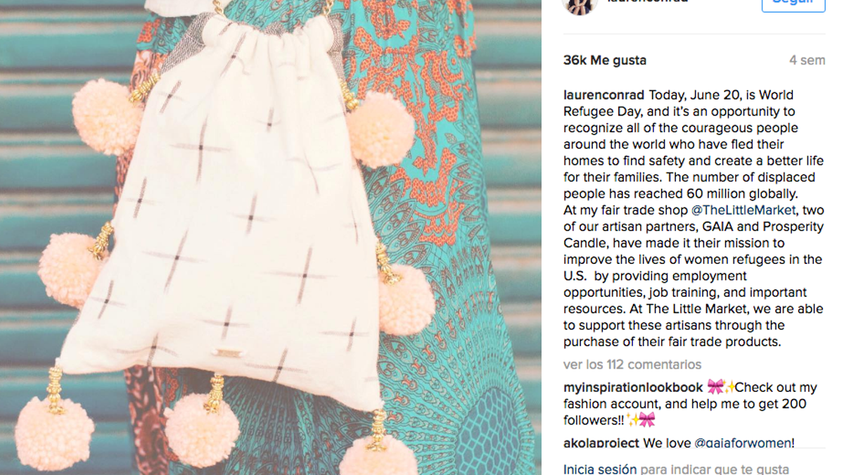 El bolso solidario de Lauren Conrad