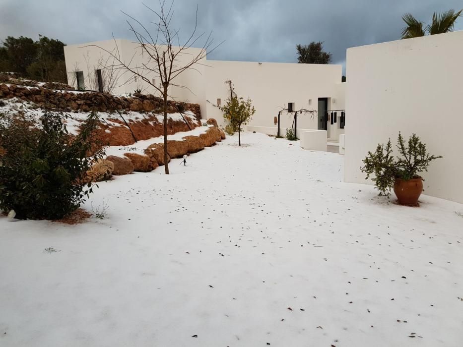 Nieve en Sant Miquel (Ibiza)