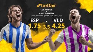 RCD Espanyol vs. Real Valladolid CF: horario, TV, estadísticas, clasificación y pronósticos