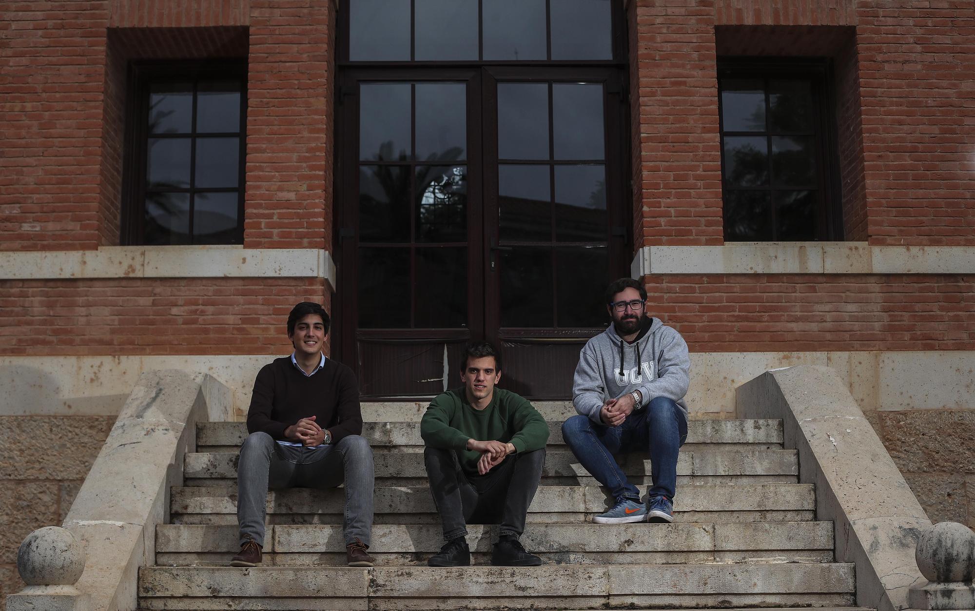 Luis González, Bruno Jiménez y David Rojas, tres seminaristas valencianos