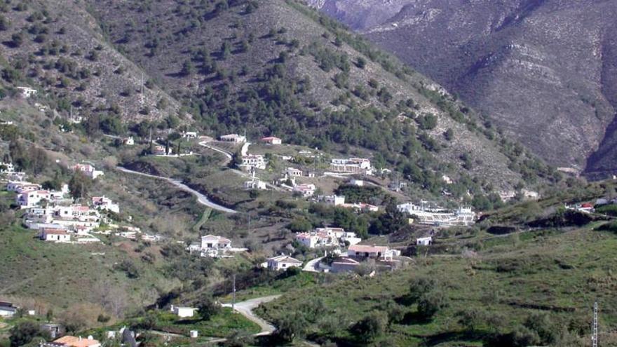 Imagen de casas en la comarca malagueña de la Axarquía, una de las zonas más afectadas por el urbanismo ilegal.