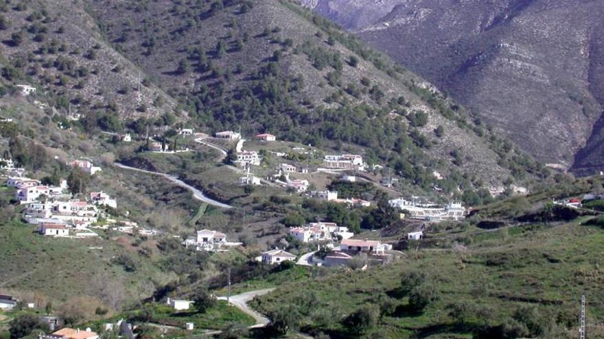 Imagen de casas en la comarca malagueña de la Axarquía, una de las zonas más afectadas por el urbanismo ilegal.