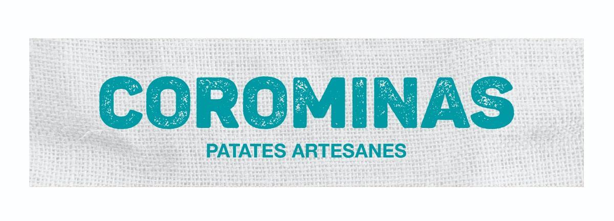 Nuevo logo de las patatas Corominas de Badalona.