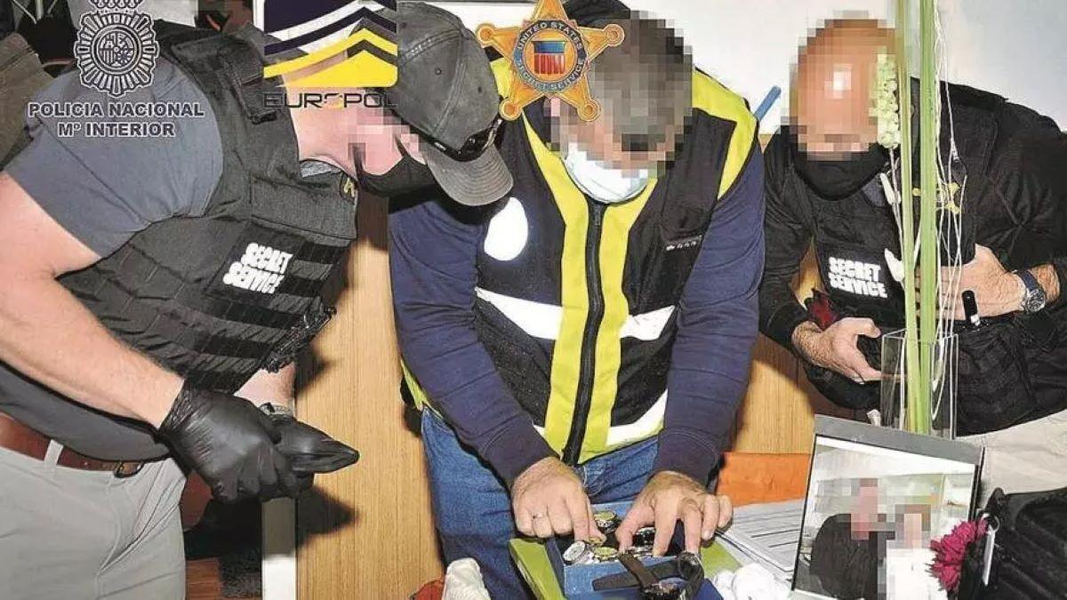Imagen de las labores practicadas por los cuerpos de seguridad en Miajadas.