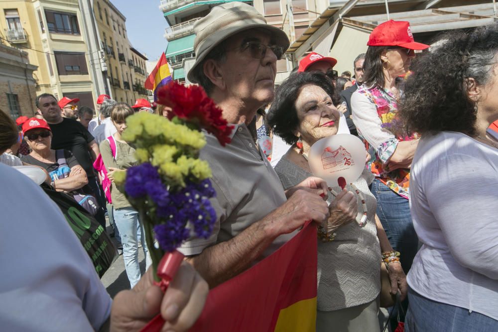 Homenaje a las víctimas del Mercado Central