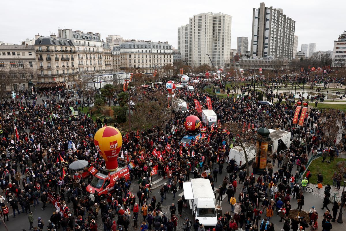 Segundo día de huelgas y manifestaciones en Francia