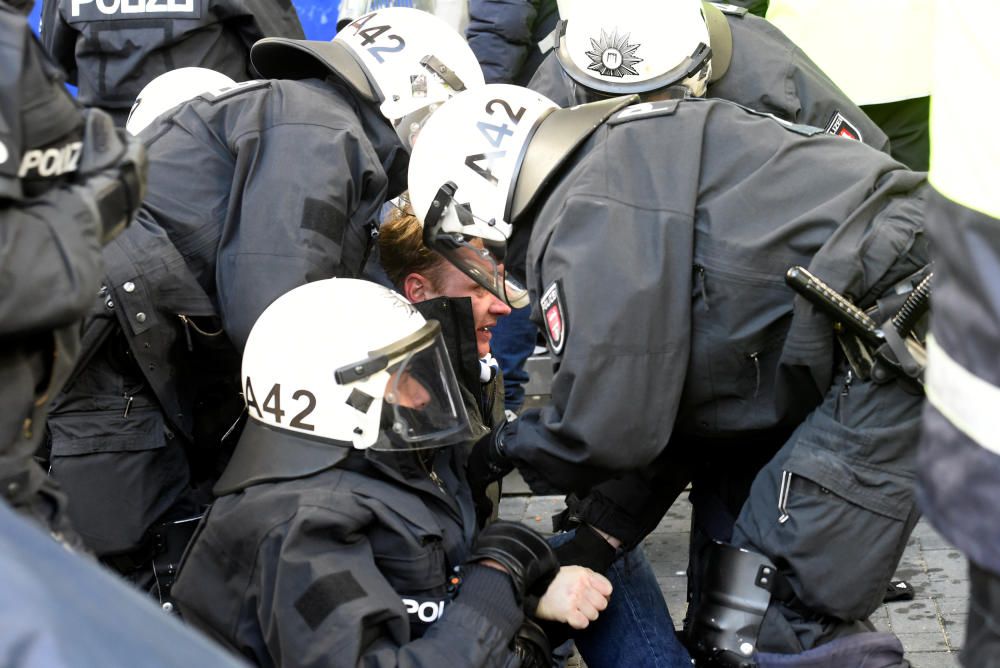 Nueve heridos en el Hamburgo-Hertha de Berlin