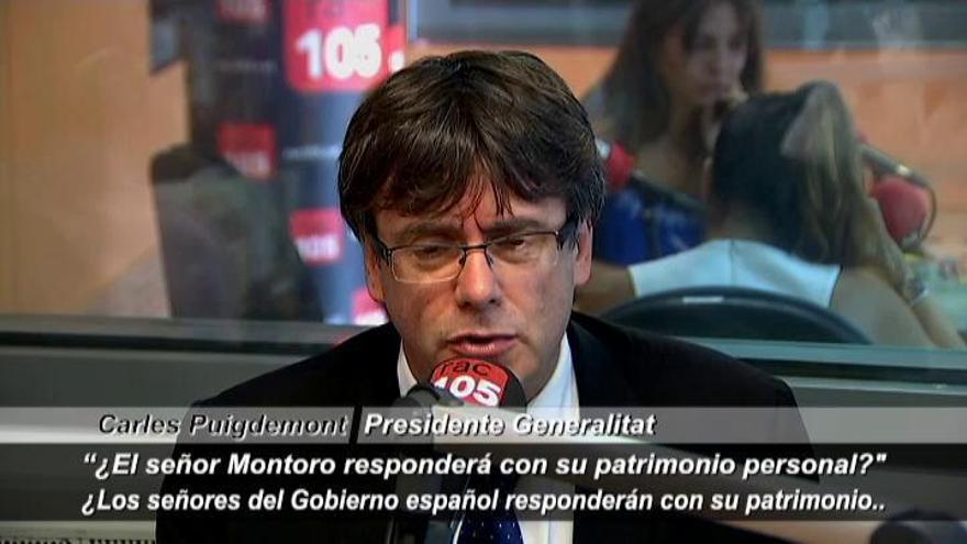 Puigdemont: &quot;Montoro responderá con su patrimonio personal por la amnistía ilegal&quot;