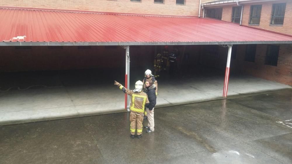 Incendio en el Colegio de Tudela Veguín