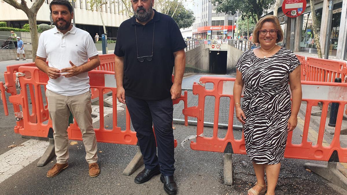 Javier Bonet, Jaime Martínez y Mercedes Celeste.