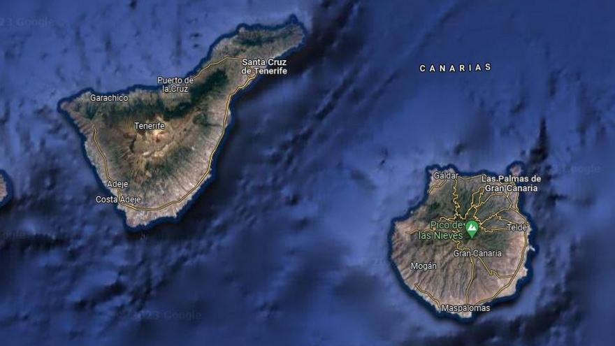 Detectado un terremoto de magnitud 3,4 entre Tenerife y Gran Canaria