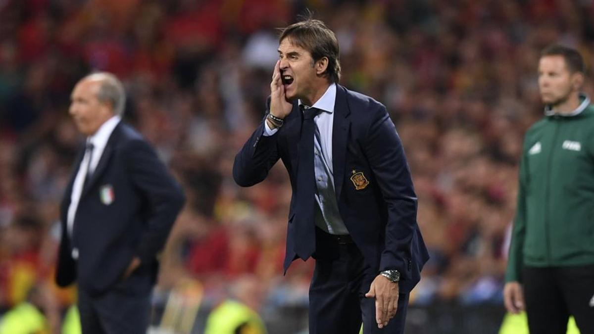 Lopetegui, muy satisfecho por la victoria de su equipo ante Italia